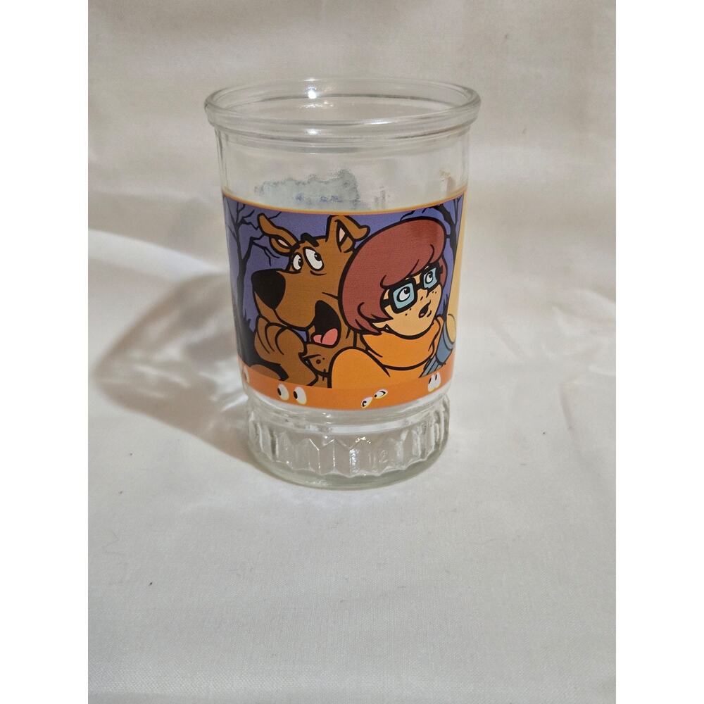 1999 Vintage Bama Scooby Doo Witches Ghost Jelly Jar Velma and Scooby Doo